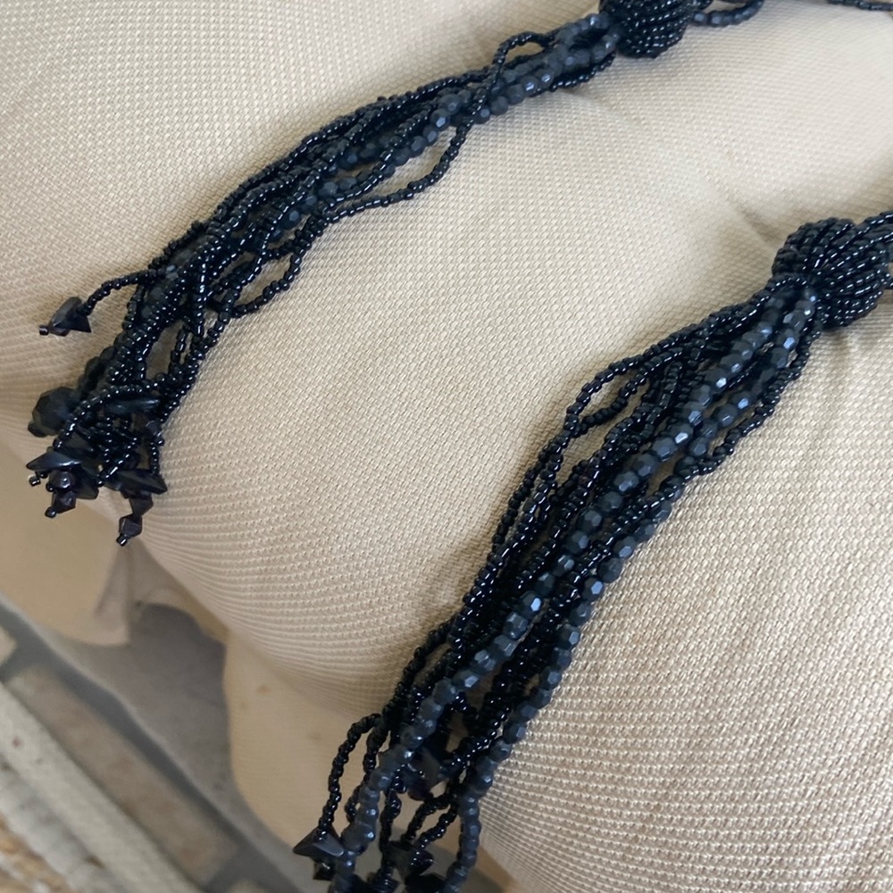 NWOT glass beaded fringe belt or necklace